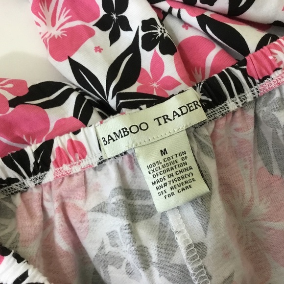 Bamboo Traders Pajama Pants Loungewear Floral Cotton Size M NWT - Picture 5 of 5